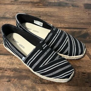 Toms Alpargata Rope- Black Stripe
